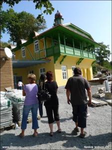 Mladečské jeskyně - budova po opravě, květen 2011