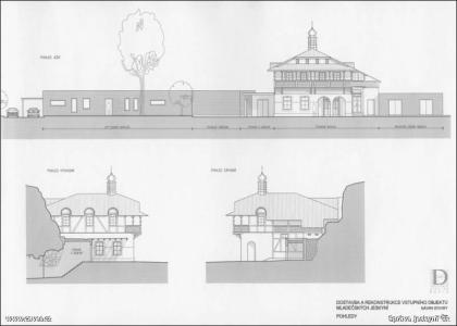 Mladečské jeskyně - rekonstrukce budovy - architektonický návrh