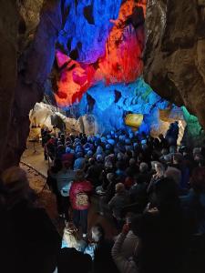 Kristýna Šebková v Mladečských jeskyních, 18. 9. 2023