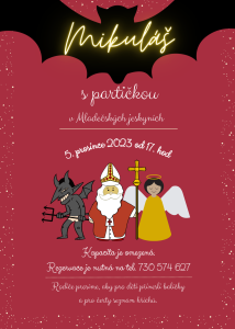 Mikuláš v Mladečských jeskyních 2023