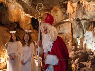 Mikuláš s partičkou v Mladečských jeskyních, 5. 12. 2023