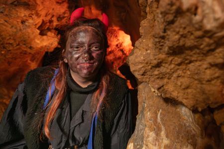 Mikuláš s partičkou v Mladečských jeskyních, 5. 12. 2024